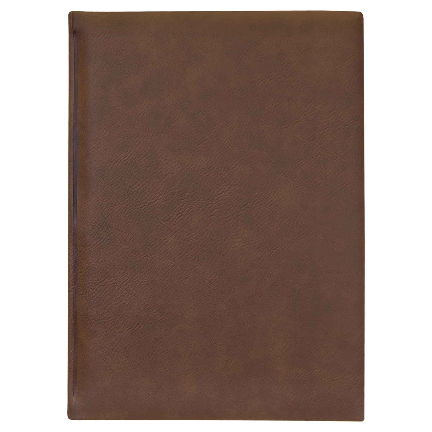 7" x 9 3/4" Dark Brown Laserable Leatherette Sketch Book with Unlined Notepad - Beacon Laser Creations LLC