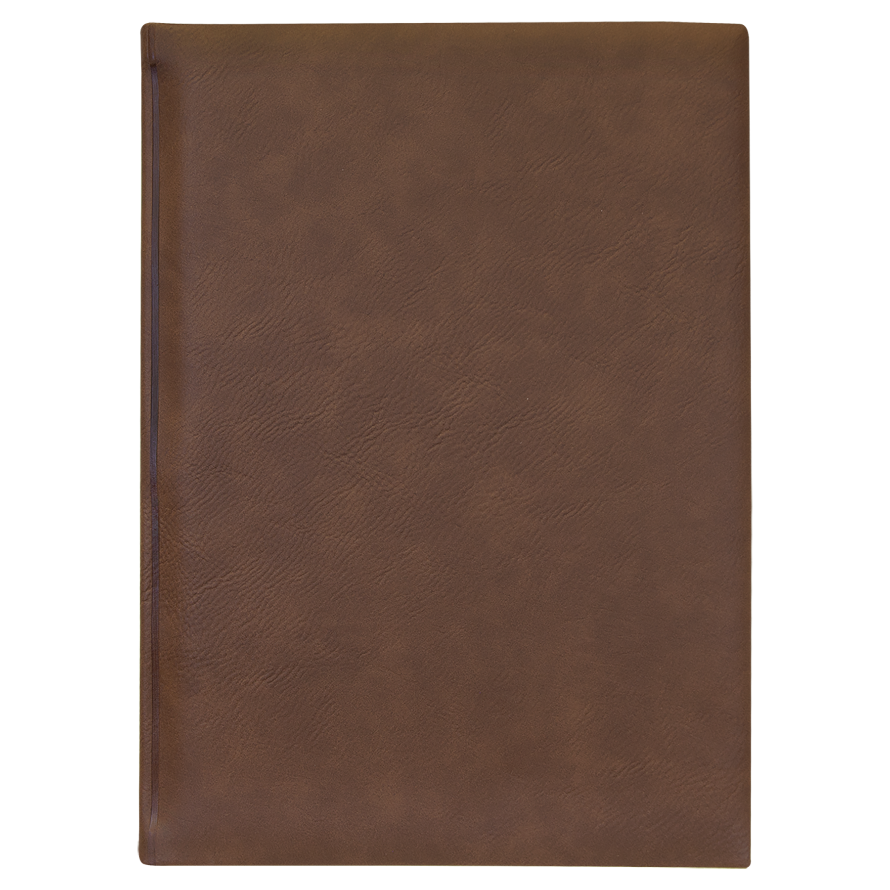 7" x 9 3/4" Dark Brown Laserable Leatherette Sketch Book with Unlined Notepad - Beacon Laser Creations LLC