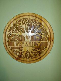Custom Round Wood Sign - Beacon Laser Creations LLC