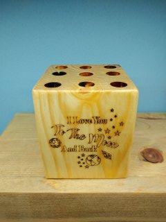 Custom Wood Pencil Holder - Beacon Laser Creations LLC