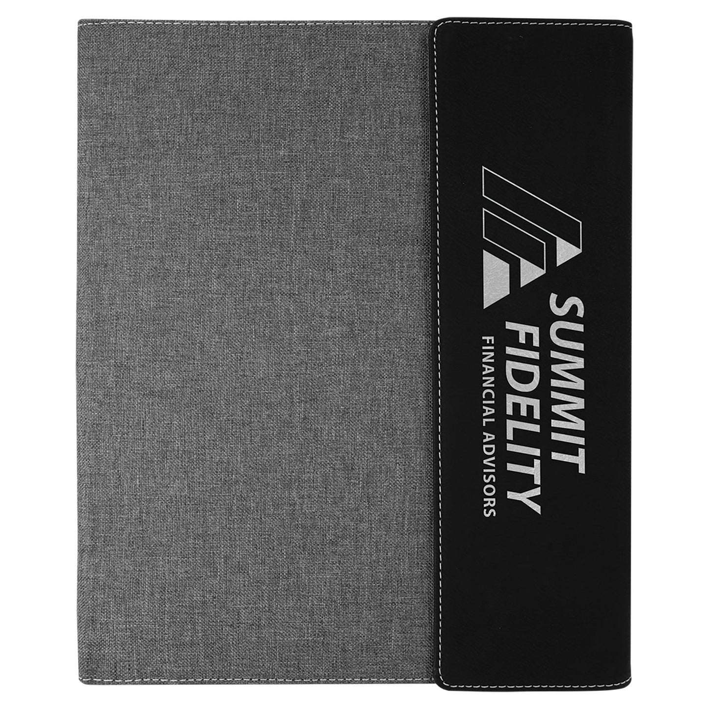 9 1/2" x 12" Laserable Leatherette / Canvas Portfolio with Notepad - Beacon Laser Creations LLC
