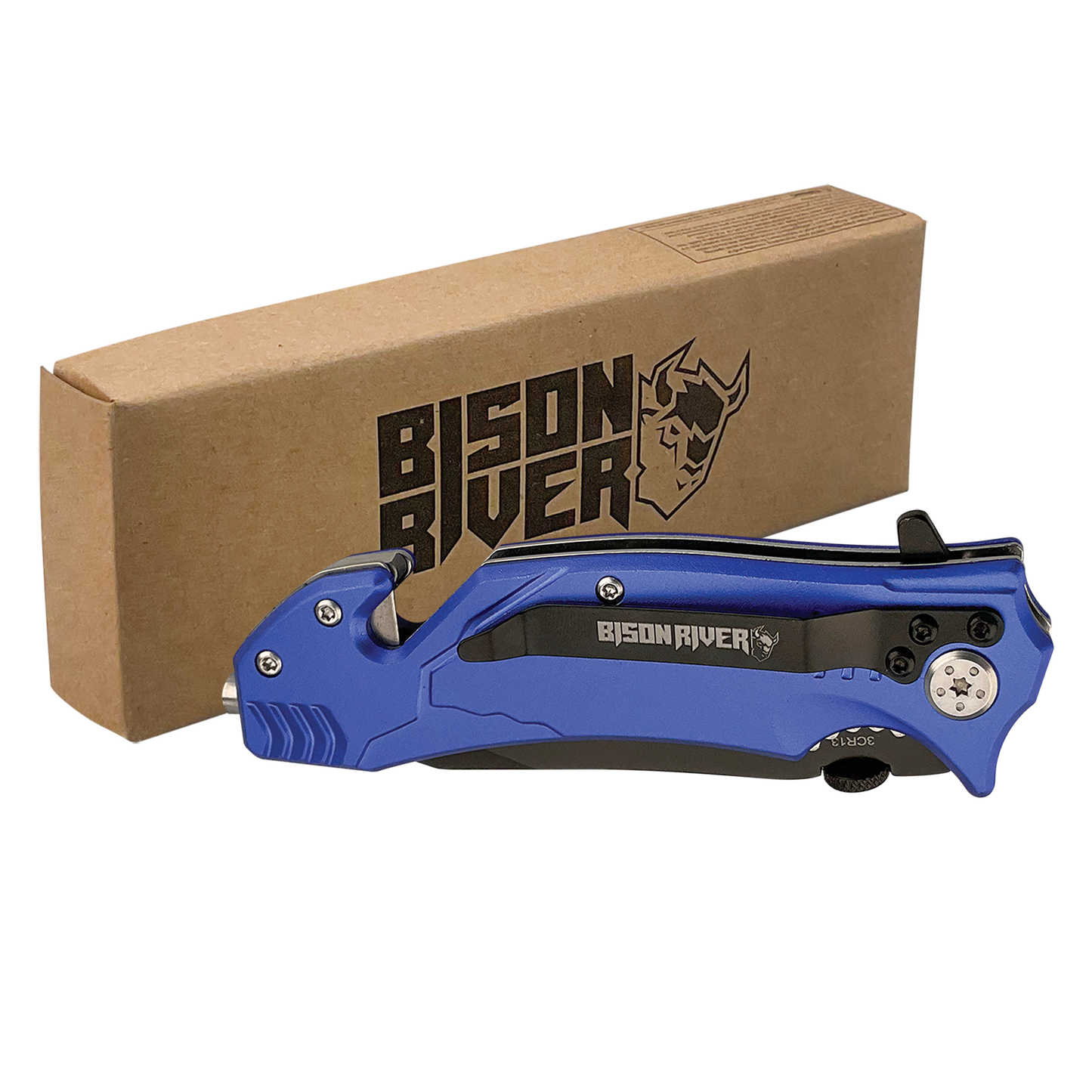 BISON RIVER  4 1/2" Rescue Knife - Beacon Laser Creations LLC