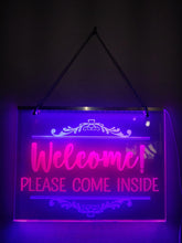 Load image into Gallery viewer, Dual light LED hanging sign 11.8&quot;
