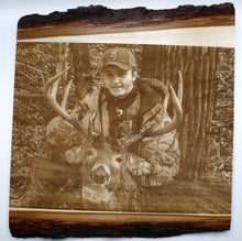 Load image into Gallery viewer, Basswood Live Edge Portrait/Sign
