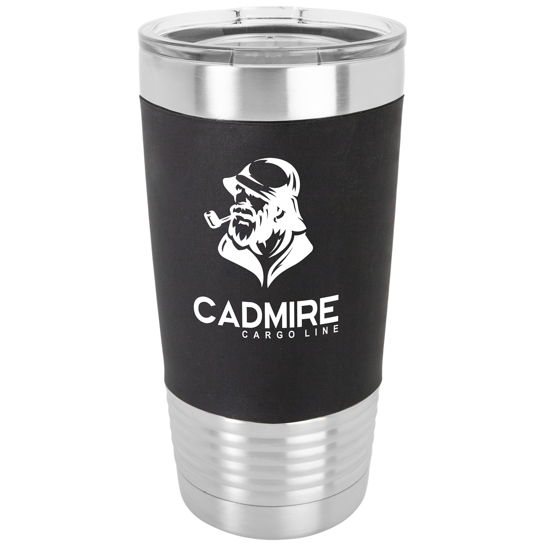 Polar Camel 20 oz tumbler with Silicone Grip and Clear Lid