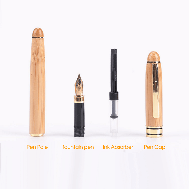 Bamboo Fountain Pen - Beacon Laser Creations LLC