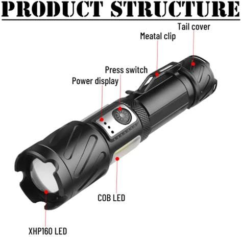 XHP160 LED Tactical Flashlight - Beacon Laser Creations LLC